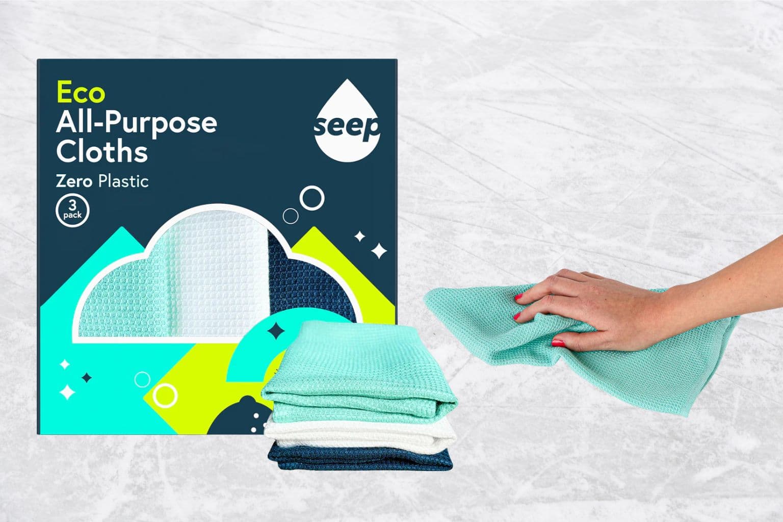 The Seep Company’s Eco All-Purpose Cloths: Sustainable Cleaning Without Plastic