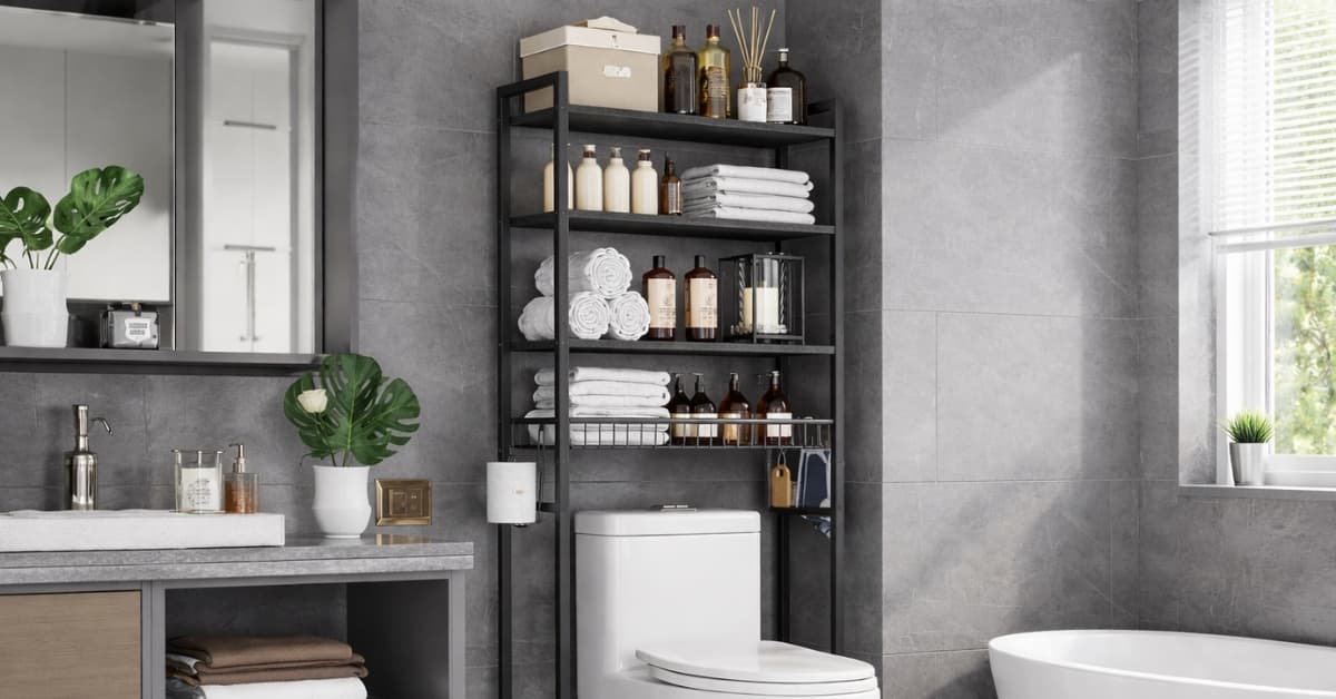 Kalrin Over-The-Toilet Storage Rack: A Simple Way to Fix Bathroom Clutter