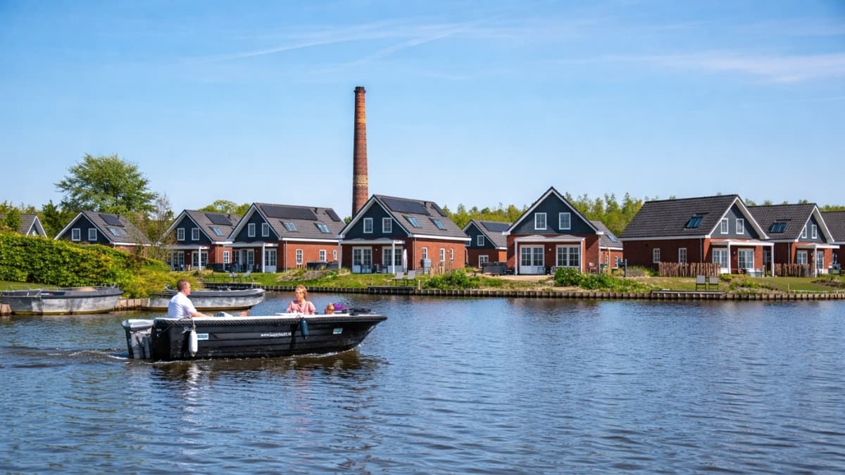 EuroParcs Exclusive Collection lakeside villas with private docks and boat on Dutch waterfront holiday park