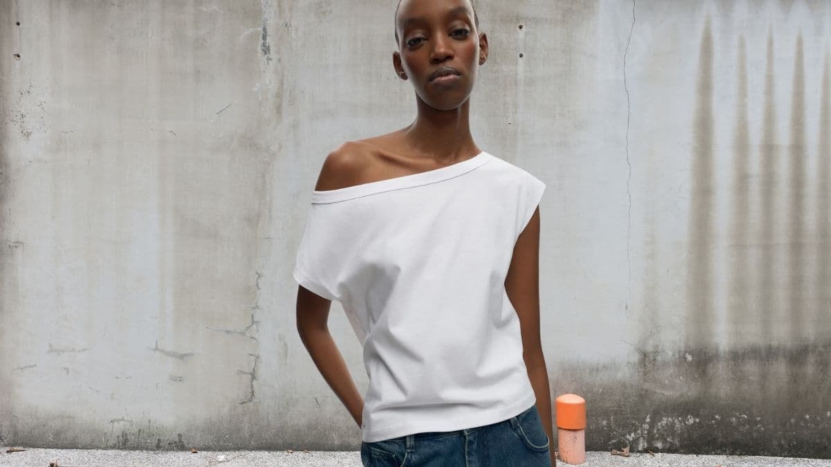 Kotn Women's Off-Shoulder Tee in White: The Essential Summer Staple