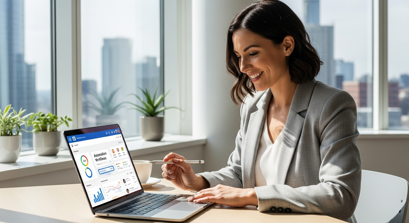 Growbee CRM platform dashboard showing AI voice agents, multichannel communication tools, and customer service automation features for service-based businesses
