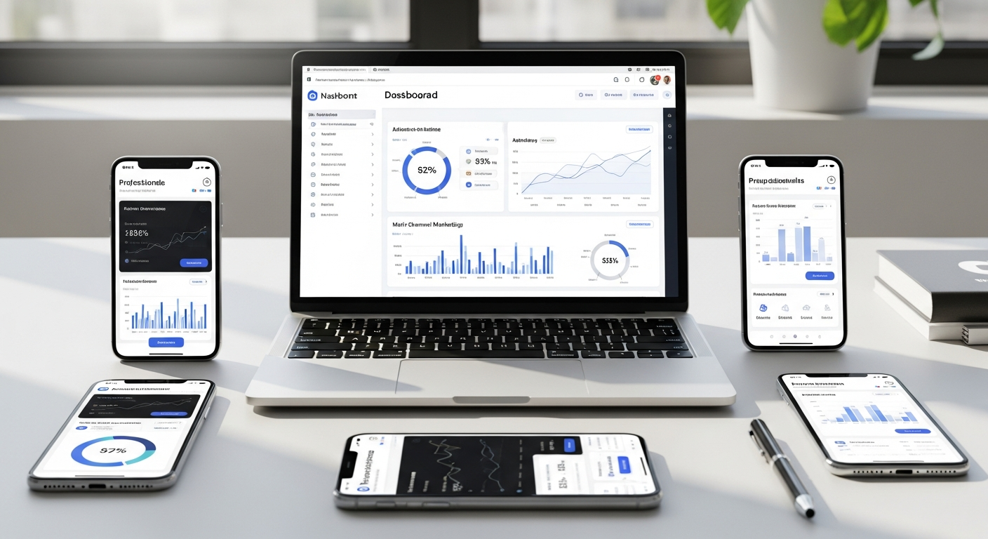 Manychat Pro Plan dashboard showing multi-channel messaging automation across Instagram Facebook WhatsApp and email