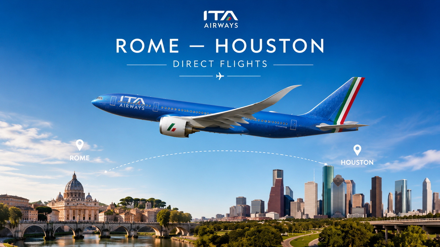 ITA Airways Rome-Houston Direct Flights