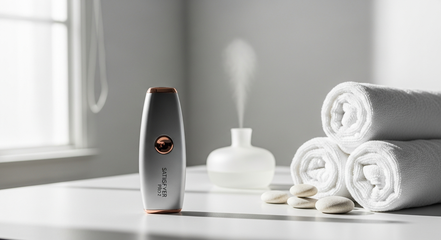 Satisfyer Pro 2 clitoral stimulator with pressure wave technology displayed on white background