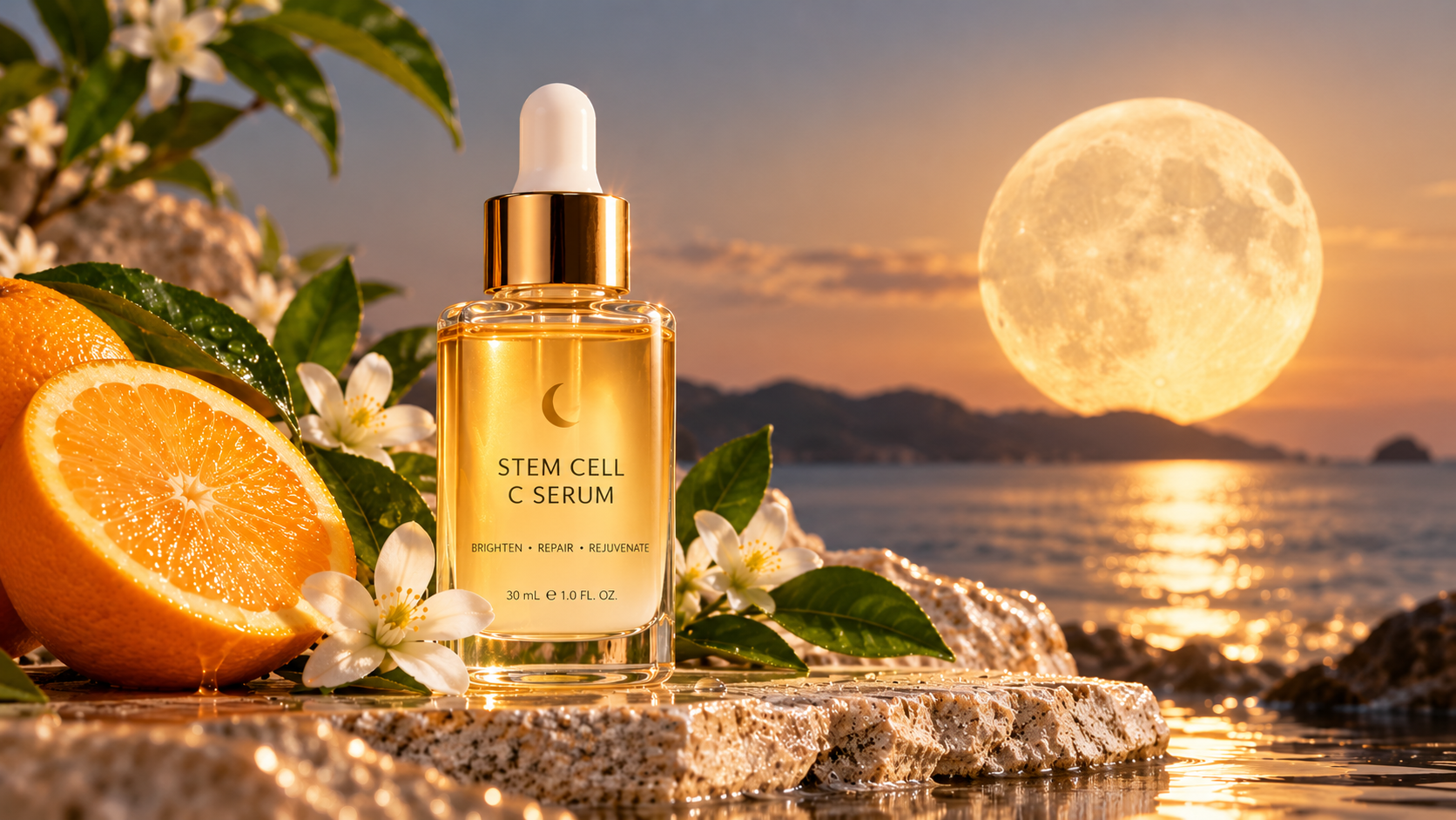 Moon And Skin Stem Cell C Serum skincare product for daily facial care and hydration.