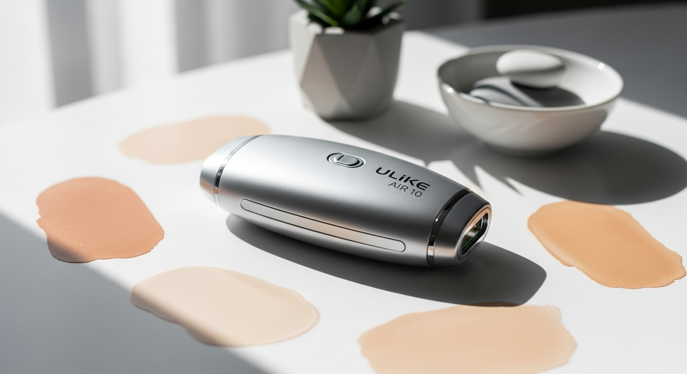 Ulike Air 10 IPL hair removal device with sapphire ice cooling technology displayed