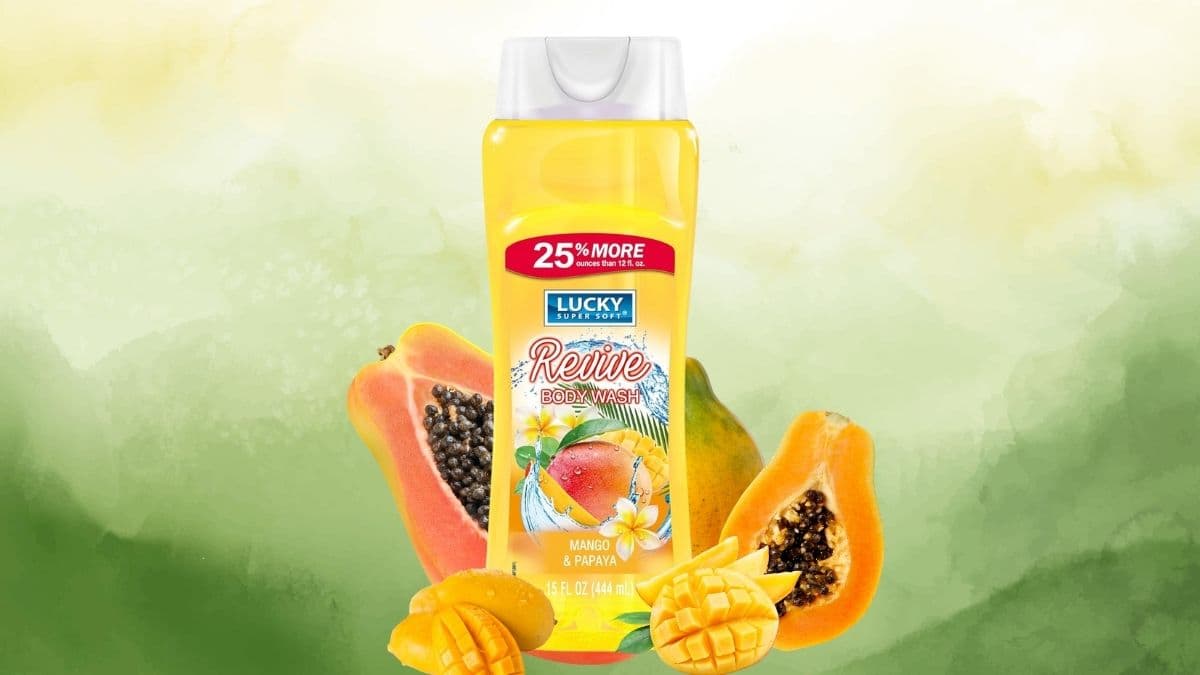 Lucky Super Soft Body Wash, Mango & Papaya, 15 Ounce: A Tropical Skin Treat