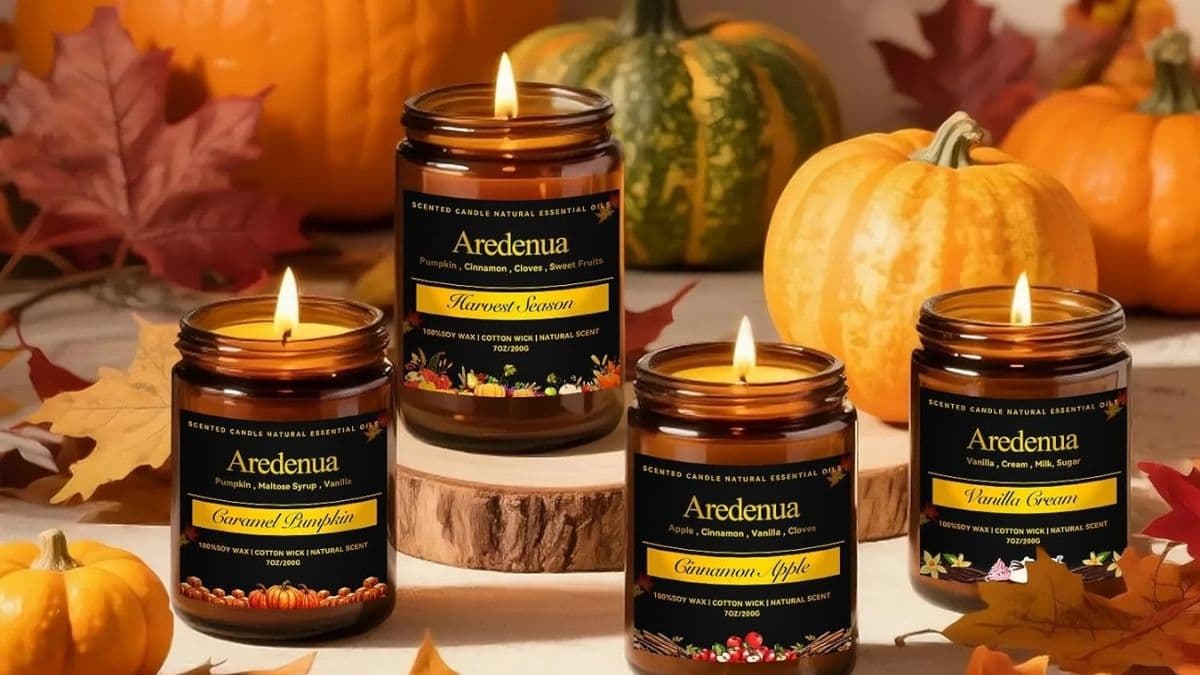 Aredenua Vanilla Pumpkin Scented Candle