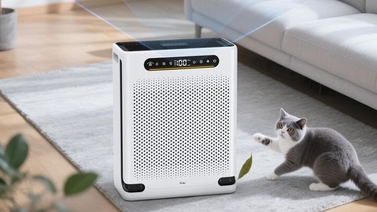 Breathe Easier: 2600 Ft² HEPA Air Purifier with Washable Filter for Pet Homes & Large Spaces
