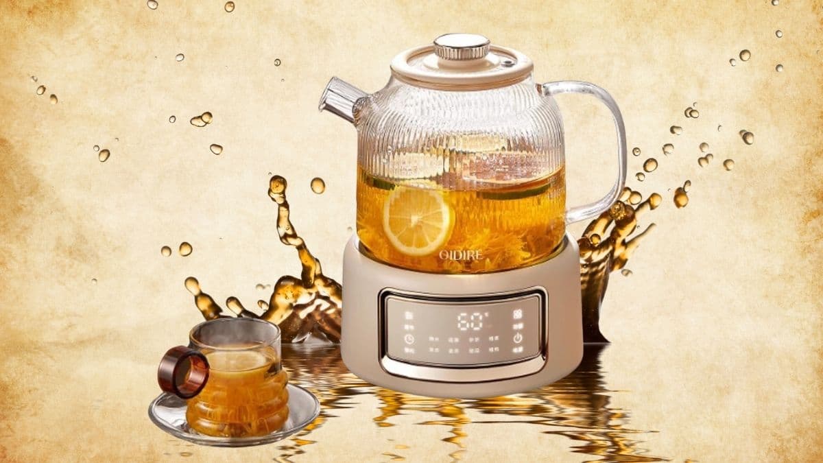 GRIPITHPY 1L Glass Electric Health Kettle: Smart Brewing Made Simple