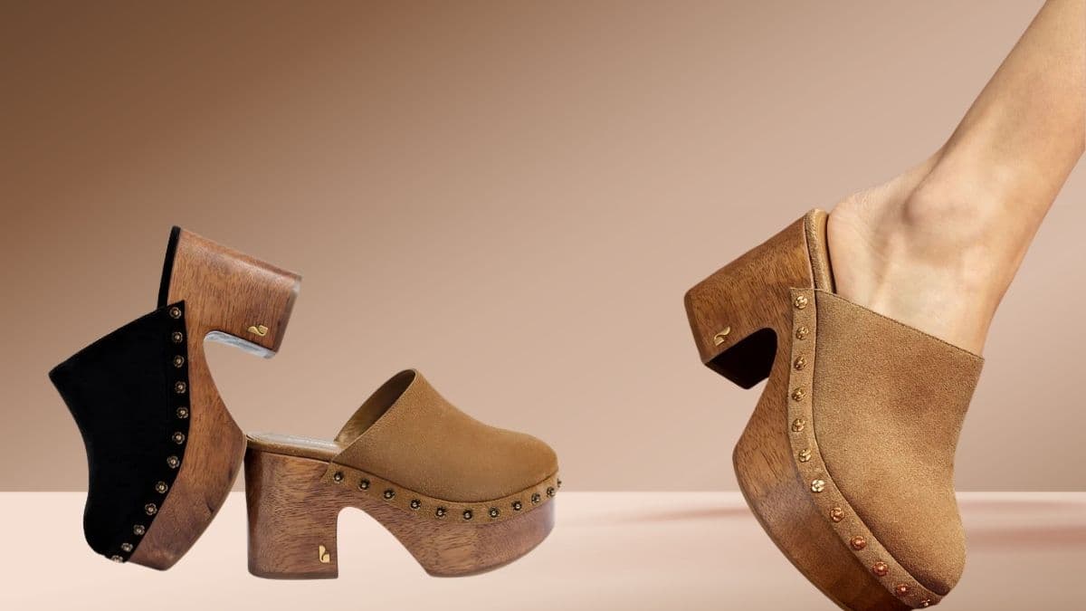 Miso Wooden Platform Clog in Peanut Suede: Handcrafted Luxury for Your Feet