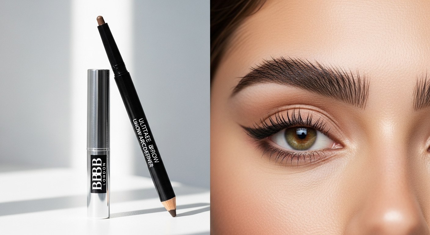 BBB London Ultimate Brow Arch Definer Eyebrow Pencil with dual-ended design and precision tip
