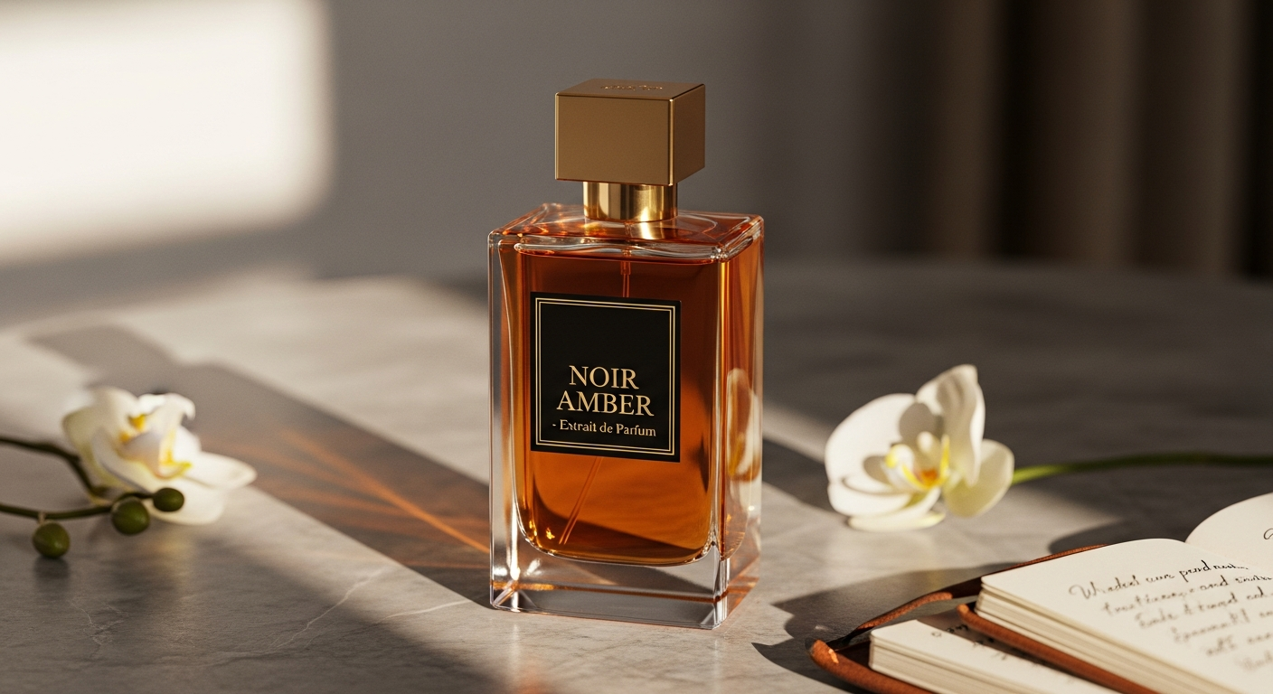 Vivamor Parfums Main Character Extrait de Parfum luxury fragrance bottle with floral and fruity notes