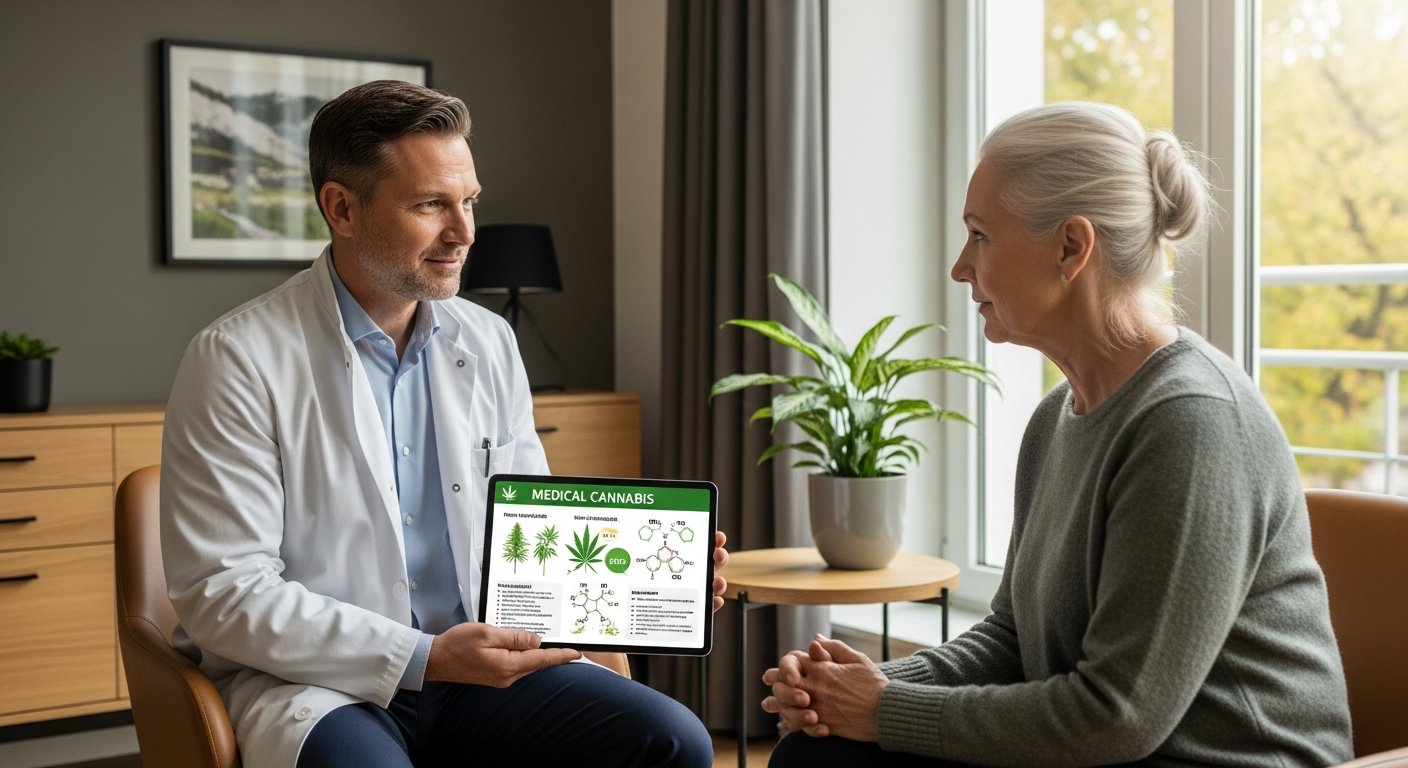 CanDoc online medical cannabis telehealth platform interface showing digital prescription and patient consultation dashboard