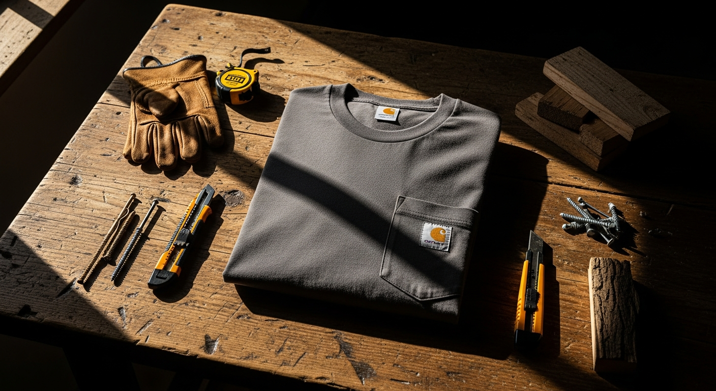 Carhartt K87 Pocket T-Shirt in heavyweight cotton displayed on a neutral background