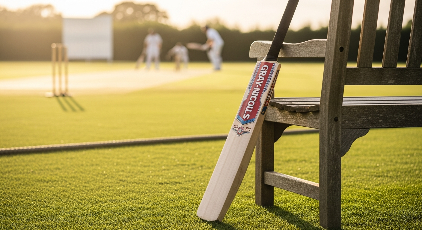 Gray-Nicolls Classic Cricket Bat displayed with willow wood grain detail and professional branding