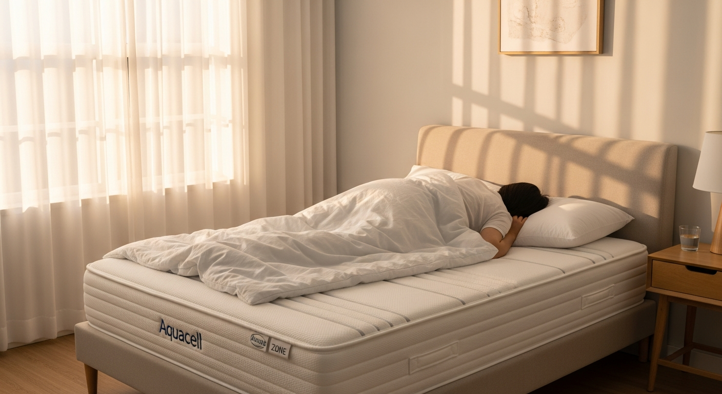 Luxury 7-Zone Aquacell Comfort Foam Mattress with therapeutic zone technology for pain relief
