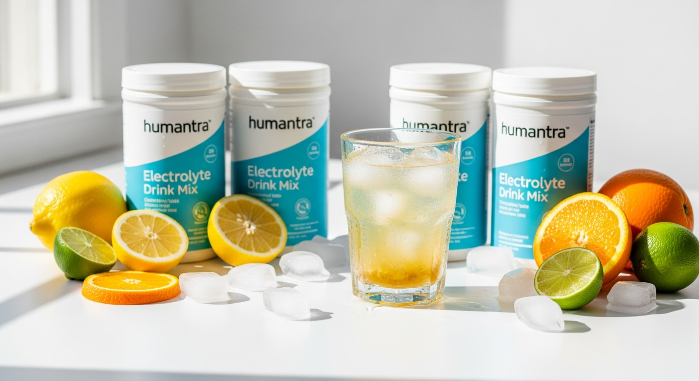 Athletes and health-conscious travelers enjoying Humantra Electrolyte Drink Mix for superior hydration and recovery