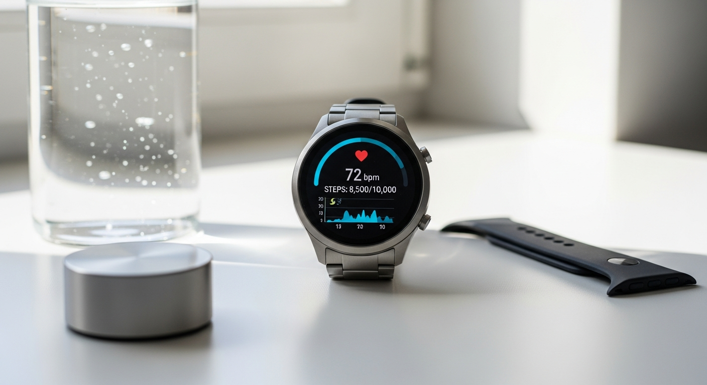 Kardena CARE Pro 5 German-made health smartwatch with ECG monitoring and safety features displayed