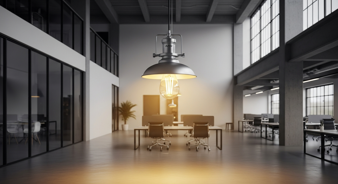 JUNO LED E27 27W 4000K Corn Lamp with 360-degree illumination for commercial and industrial lighting applications
