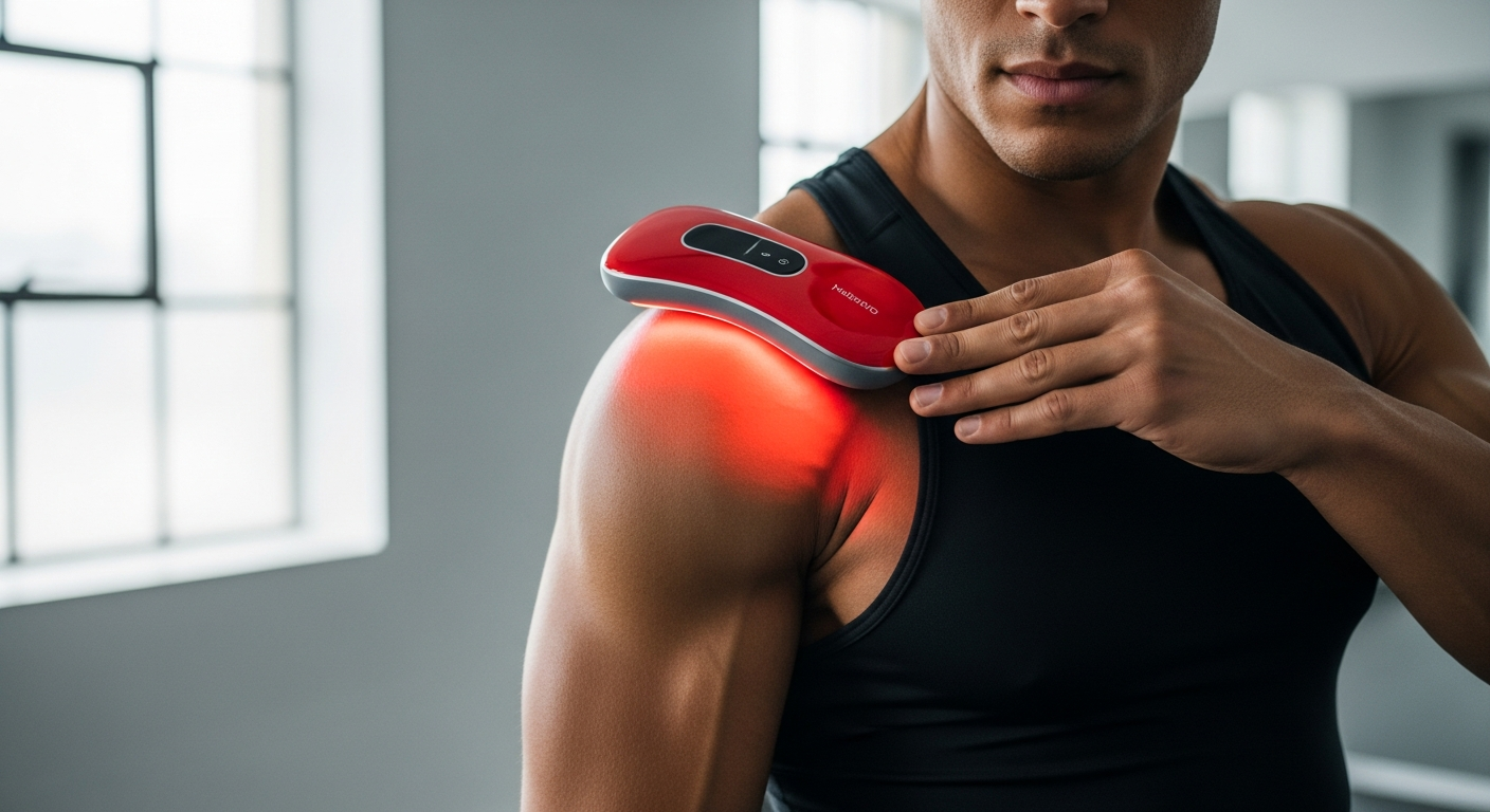 LumyHealth red light therapy pad with dual-wavelength LED technology for athletic recovery