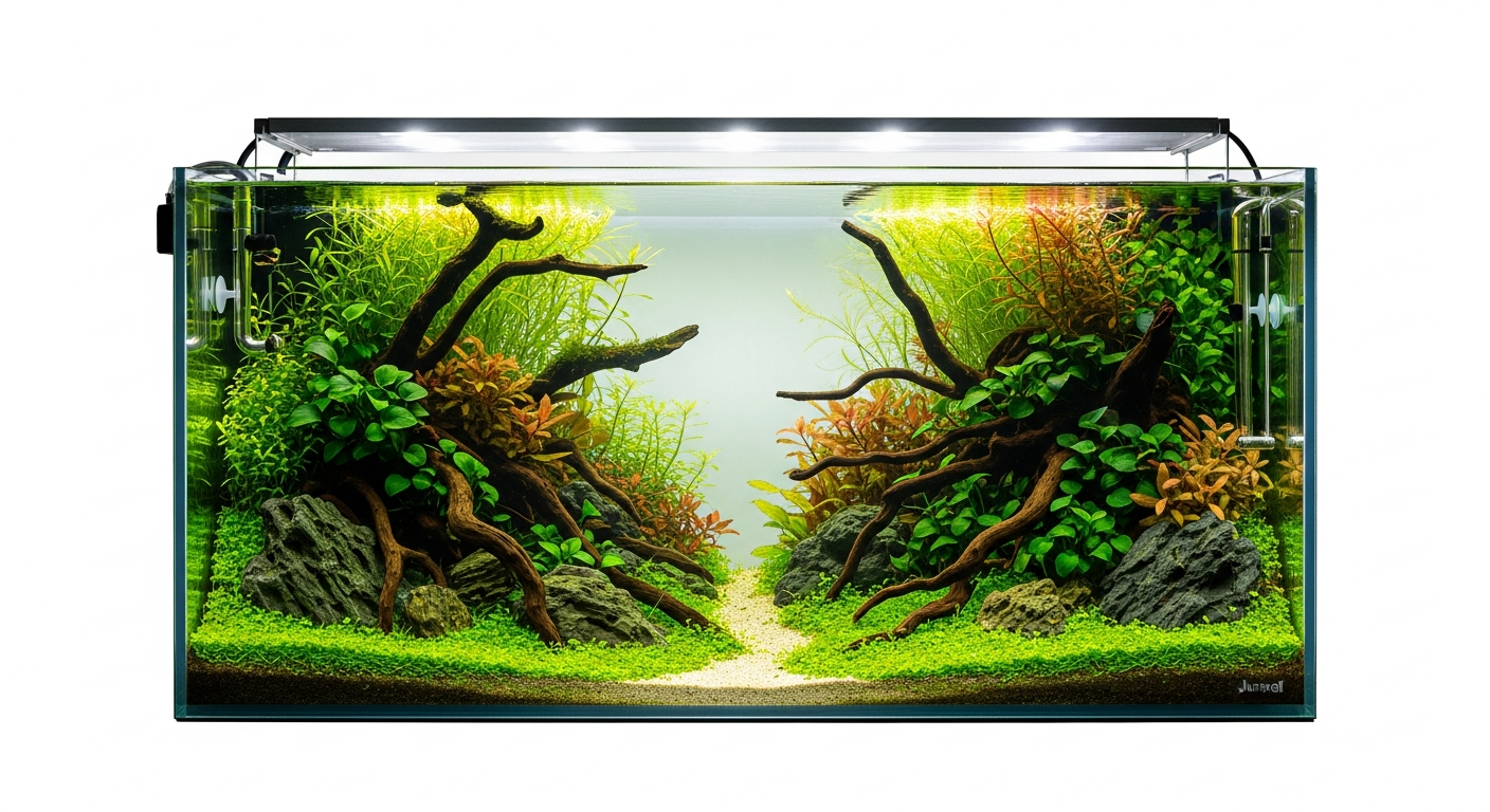 Juwel Rio 240 LED aquarium combination set with integrated lighting, filtration, and cabinet for planted tanks