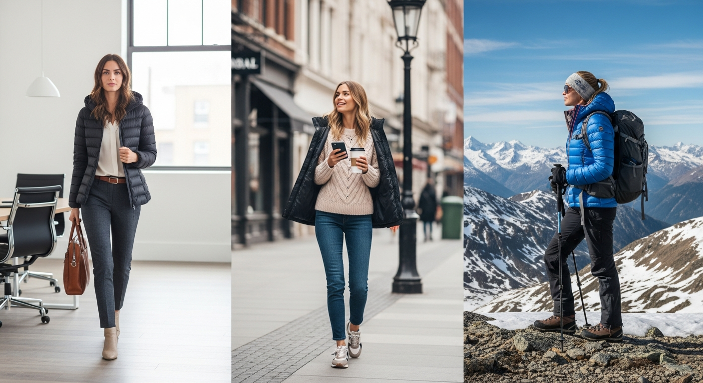 Orolay Women's Thickened Down Jacket styled for winter fashion and outdoor adventures