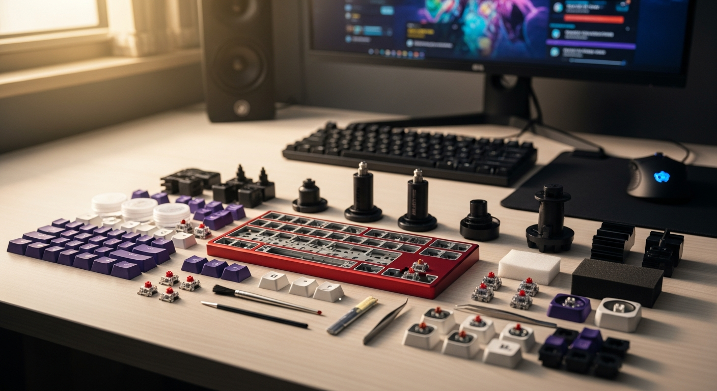 Redragon K552 Kumara tenkeyless mechanical gaming keyboard with customizable switches and stabilizers