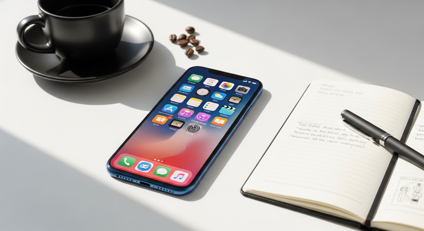 Refurbished Apple iPhone 12 smartphone displaying Super Retina XDR display with 5G connectivity and A14 Bionic chip