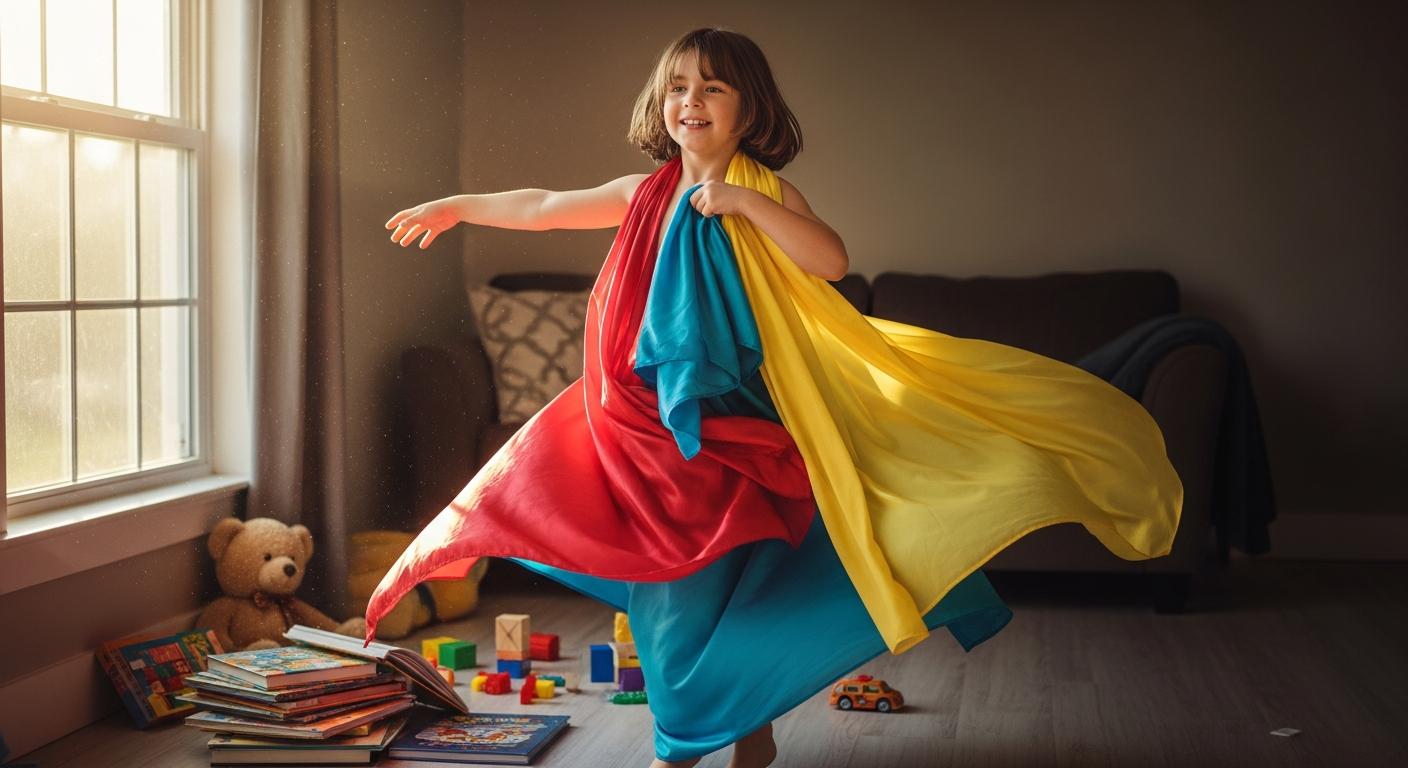 Colorful silk playsilks draped and arranged showing vibrant natural dyes and textures