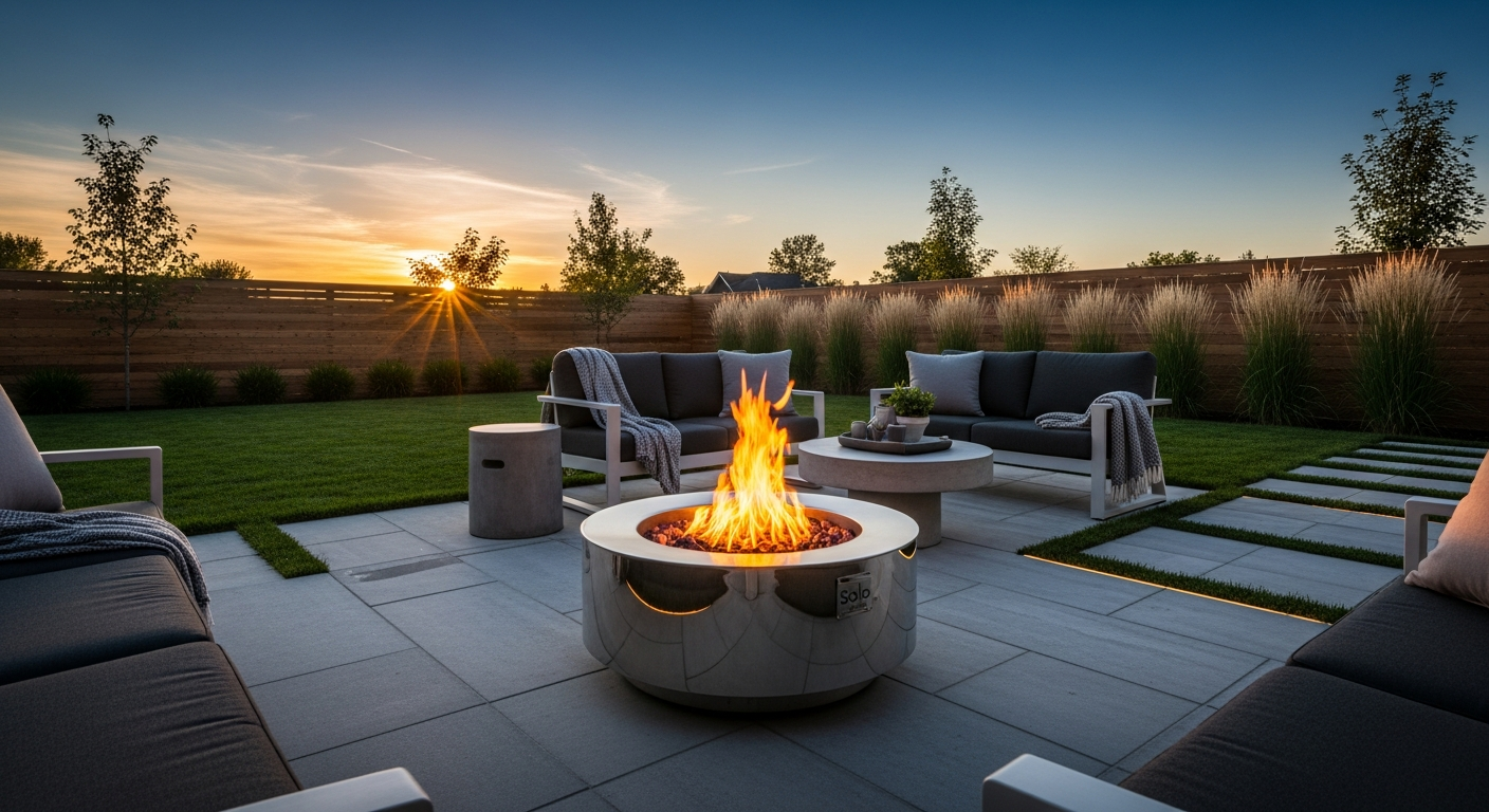 Solo Stove Bonfire 2.0 smokeless fire pit with 360-degree airflow technology in modern stainless steel design