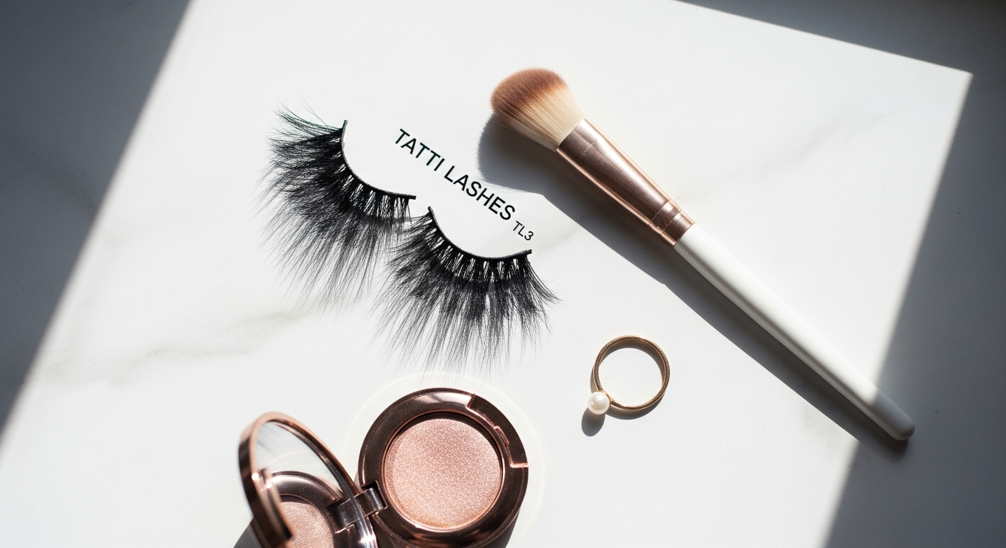 Tatti Lashes TL3 Full Fluffy Lashes premium strip lashes in packaging displayed on white background