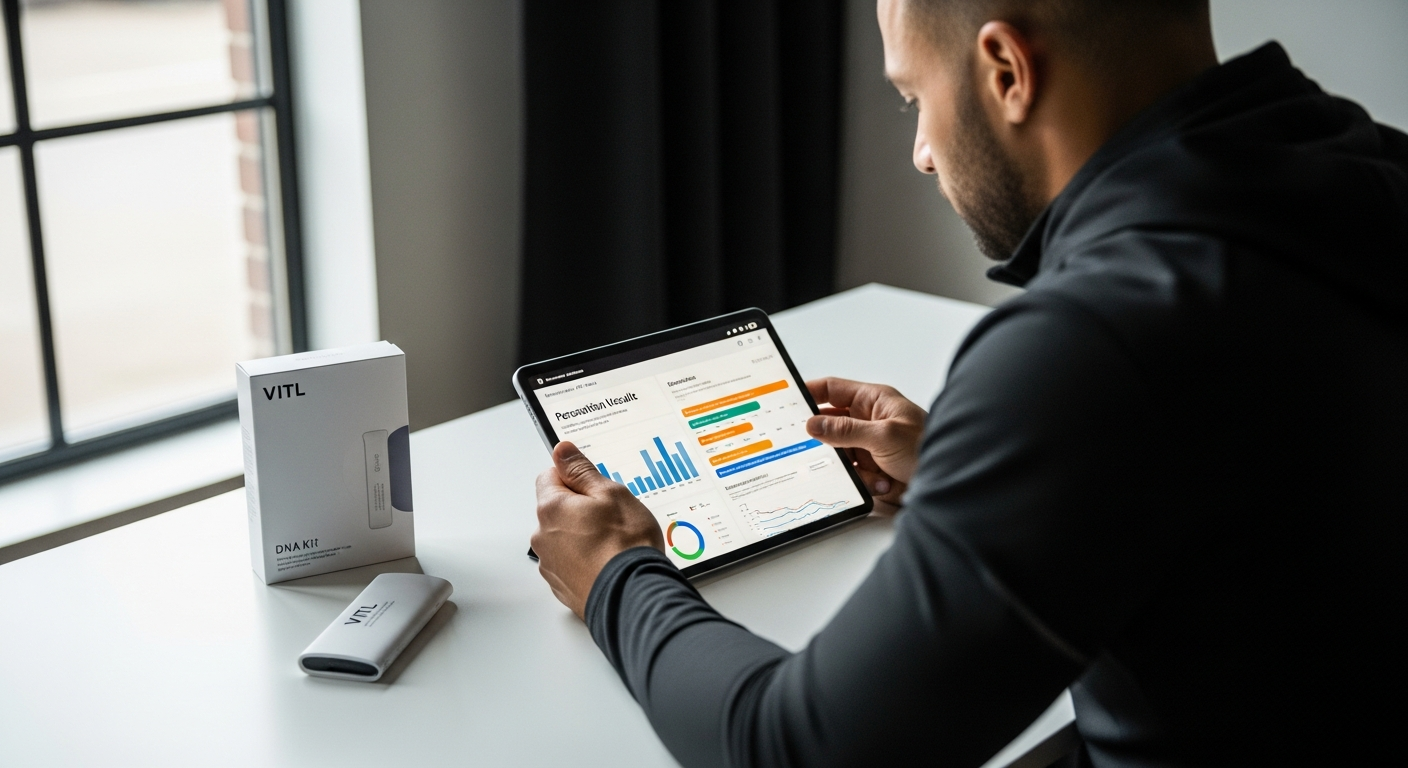 VITL DNA Nutrition Test Kit athletic performance genetics analysis results