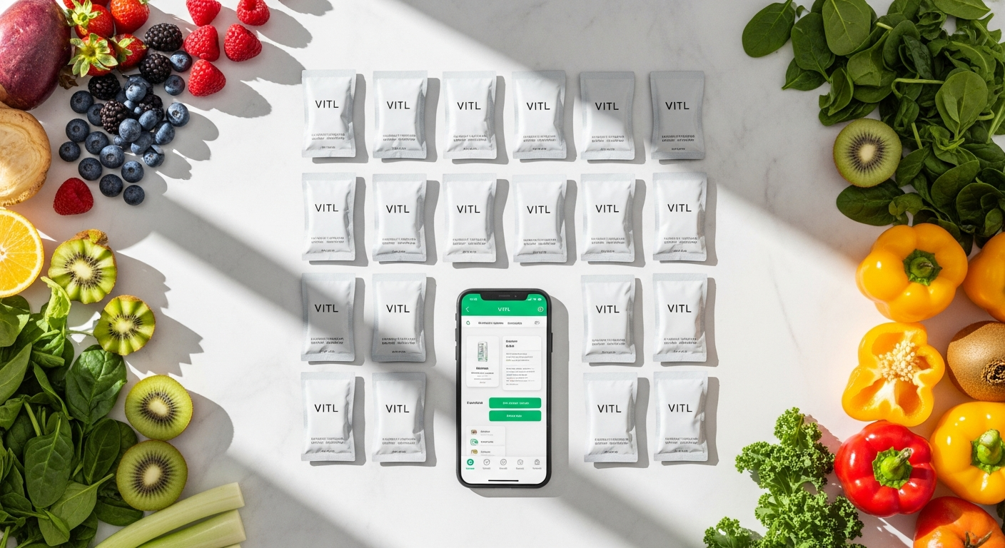 VITL personalized daily vitamin pack subscription with custom-formulated supplements in daily strips