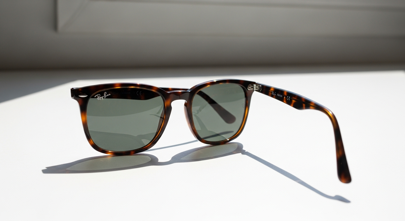 Ray-Ban Justin Classic RB4165 sunglasses with square frame design in dark grey and silver mirror lens options