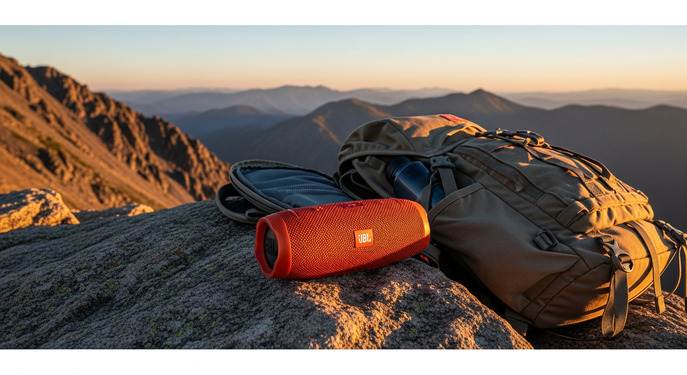 JBL Flip 6 portable Bluetooth speaker in waterproof rugged design for outdoor adventures