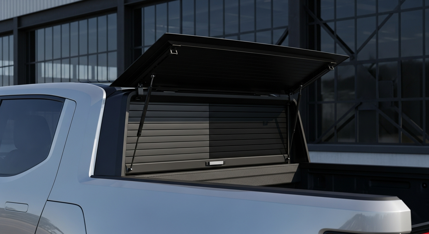 Predator Electric Retractable Pickup Truck Roller Shutter with remote control and LED bed light system