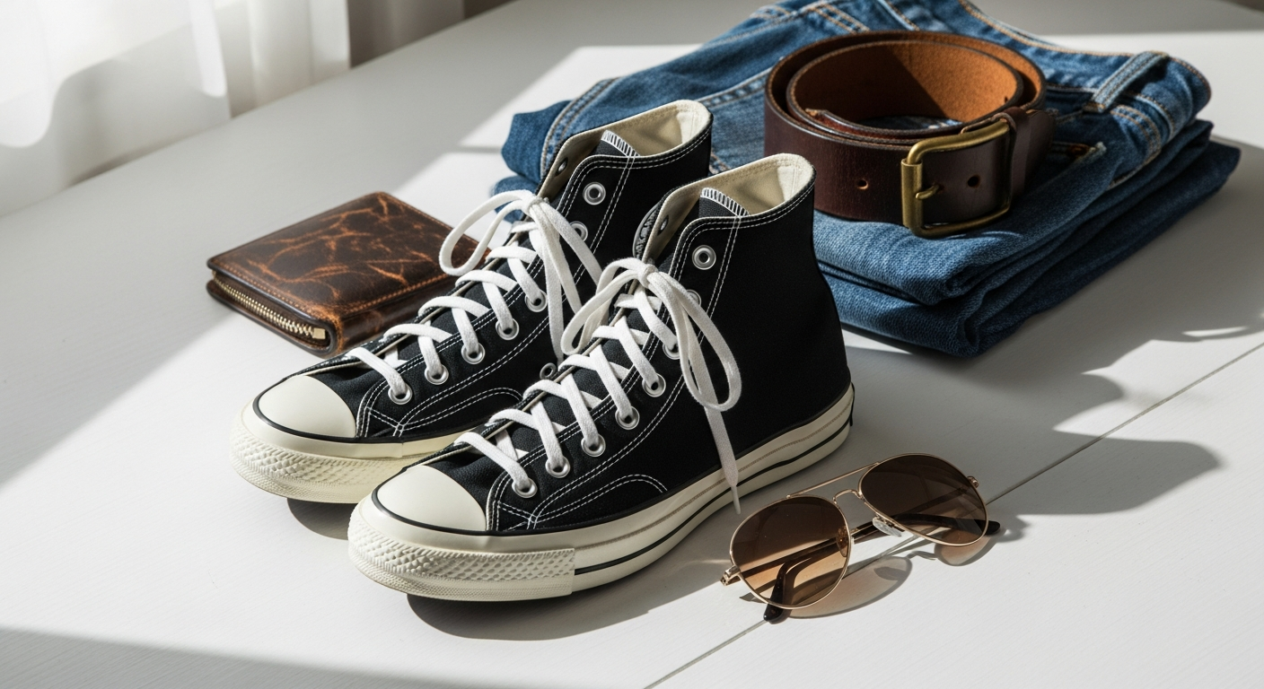 Converse Chuck 70 Classic Canvas Sneakers in white displaying vintage-inspired design with glossy sole