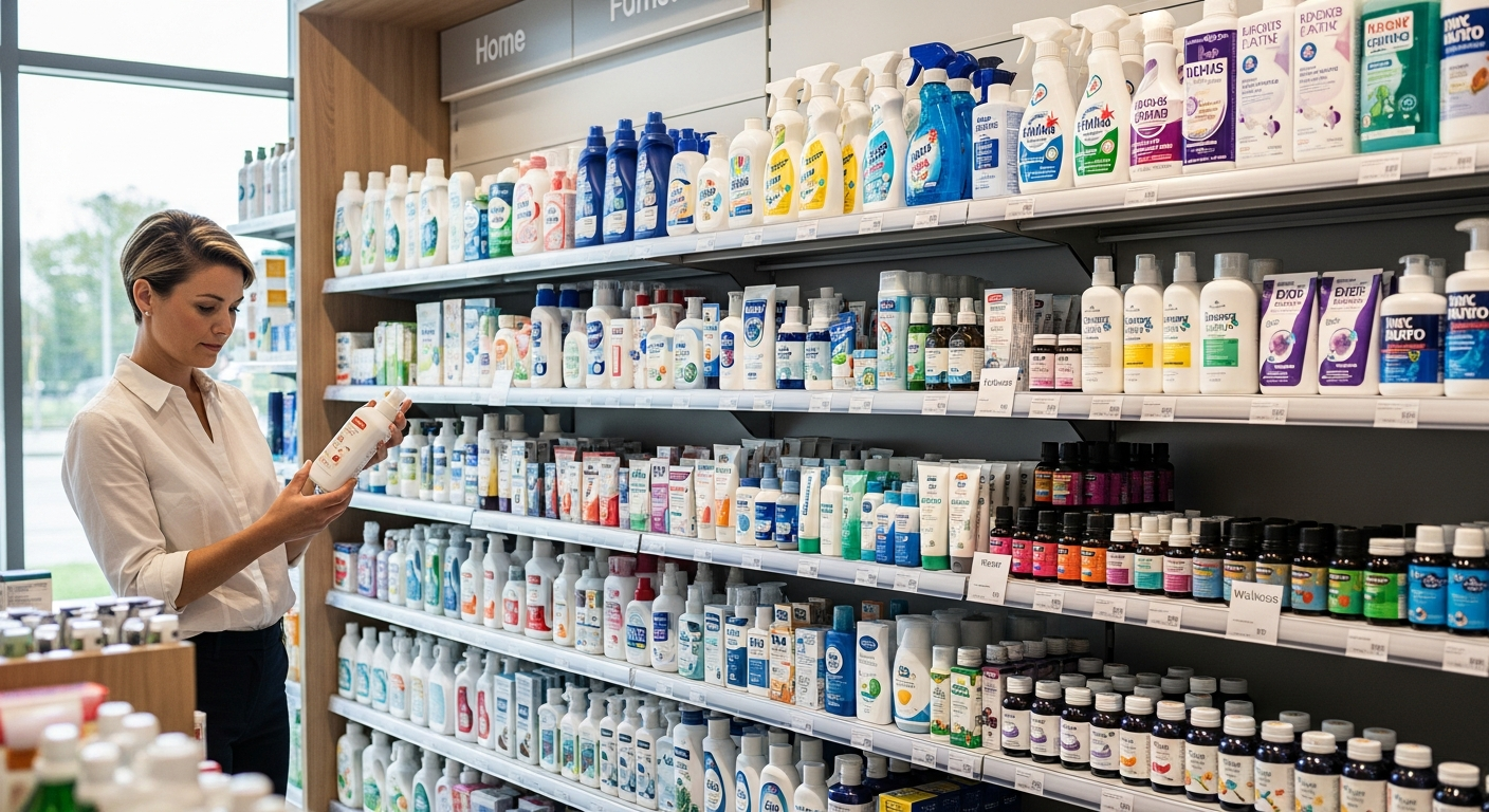 La Droguería de Percon storefront displaying home care products and household essentials