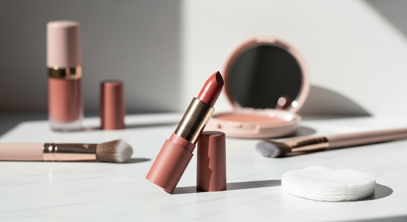 Simihaze Velvet Blur Matte Lipstick Balm in multiple shade colors displayed on a professional makeup background