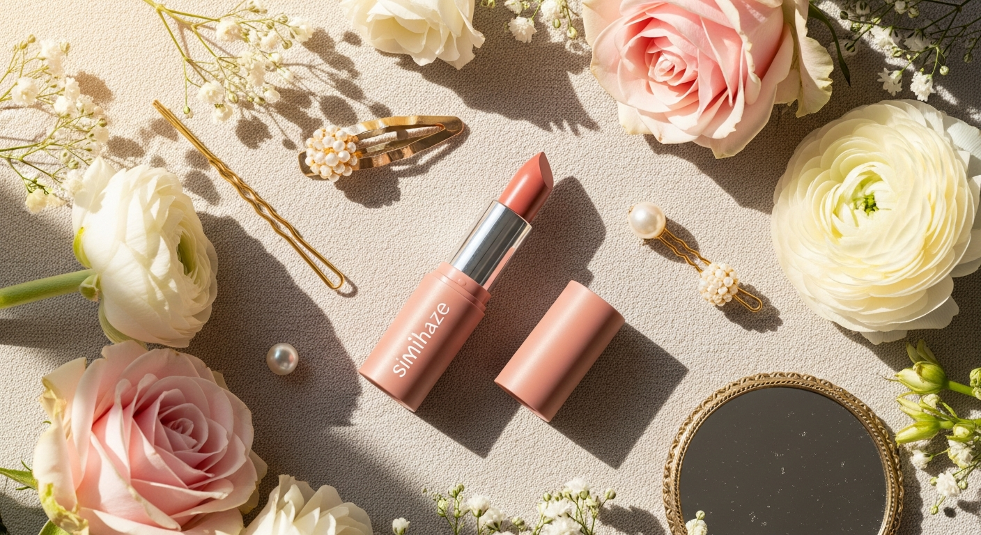 Simihaze Velvet Blur Matte Lipstick Balm in multiple shade swatches displayed on skin