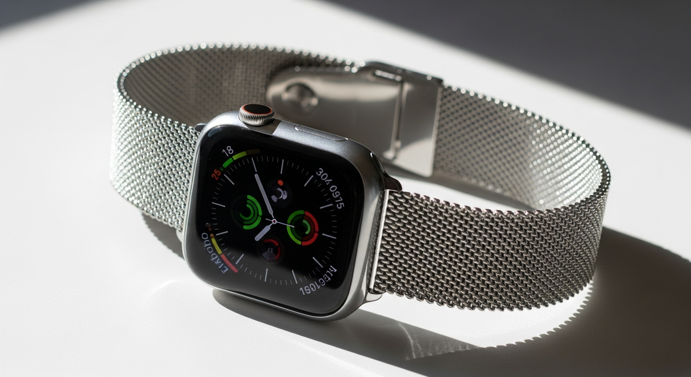 Apple Watch Milanese Strap Starlight premium stainless steel mesh band