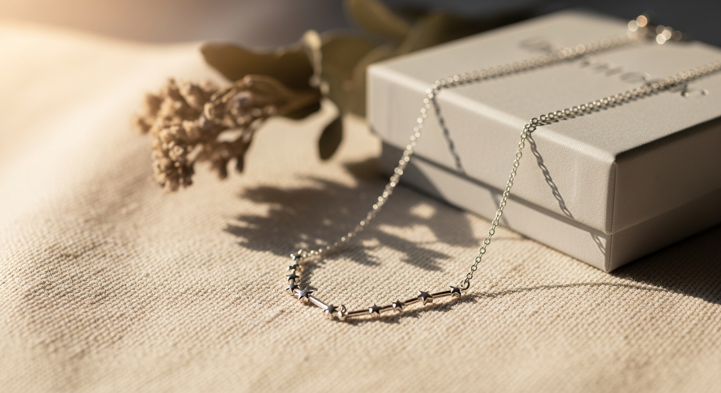 Sterling Forever When Stars Align Constellation Necklace in sterling silver with zodiac design