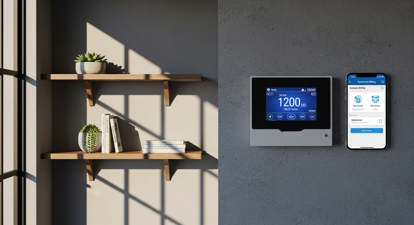 hellohousing digital property management software interface showing smart meter integration and automated billing dashboard