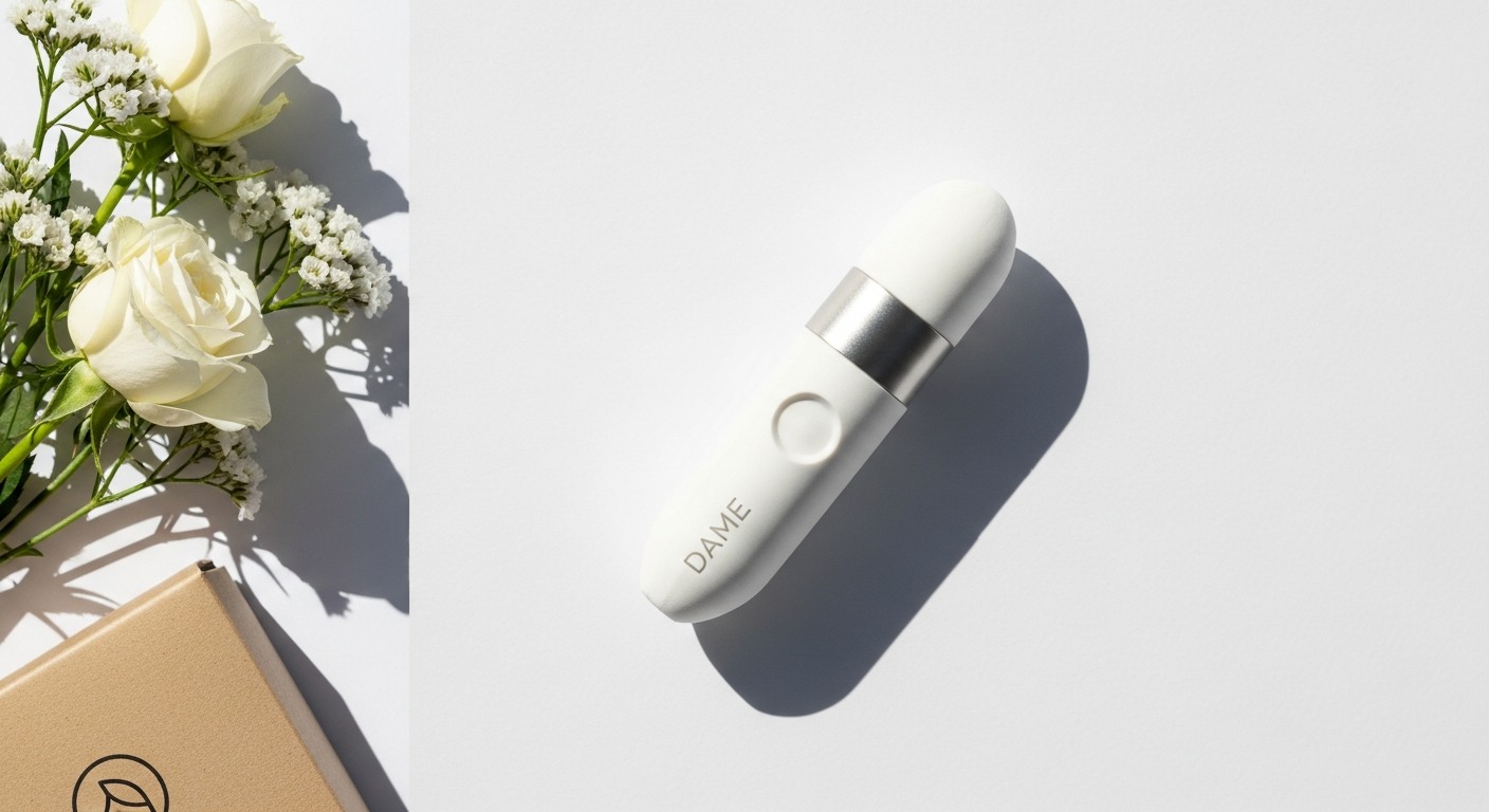 DAME reusable tampon applicator in medical-grade materials with storage case