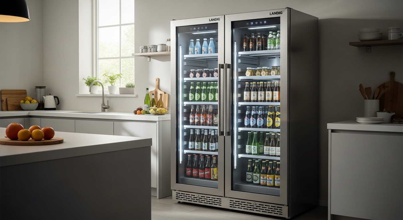 Professional Landig LU 9000 Premium Game Refrigerator with silver-ion antibacterial interior and flexible hanging system for wild boar storage