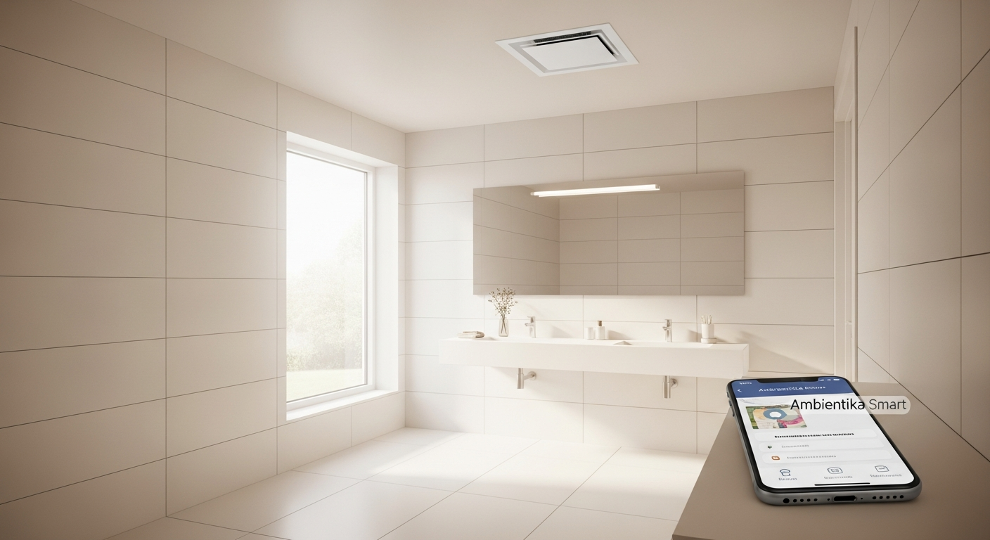 Südwind Ambientika Smart dezentrale Lüftungsanlage für Badezimmer und Nassräume