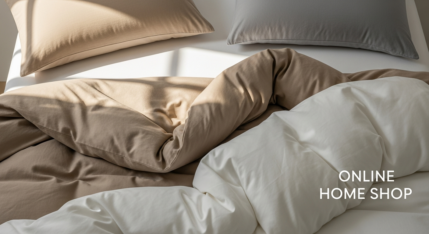 Luxury soft touch duvet cover set displayed on a bed with premium bedding styling