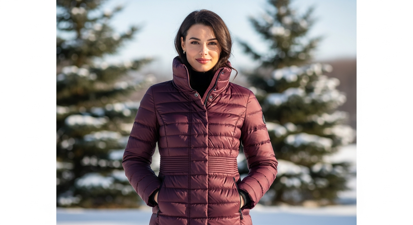 Orolay Women's Thickened Down Winter Jacket in black with distinctive voluminous silhouette and fleece-lined hood
