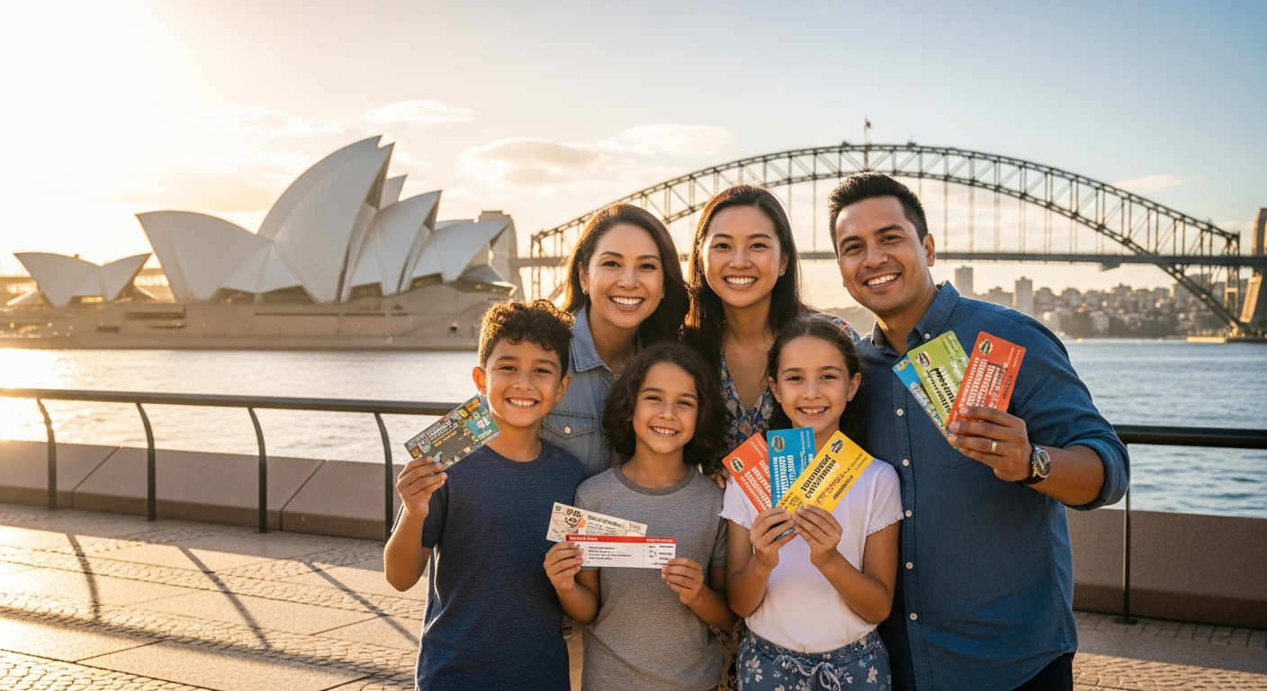 Sydney Multi-Attraction Pass bundled tickets for SEA LIFE Aquarium, WILD LIFE Zoo, and Sydney Tower Eye